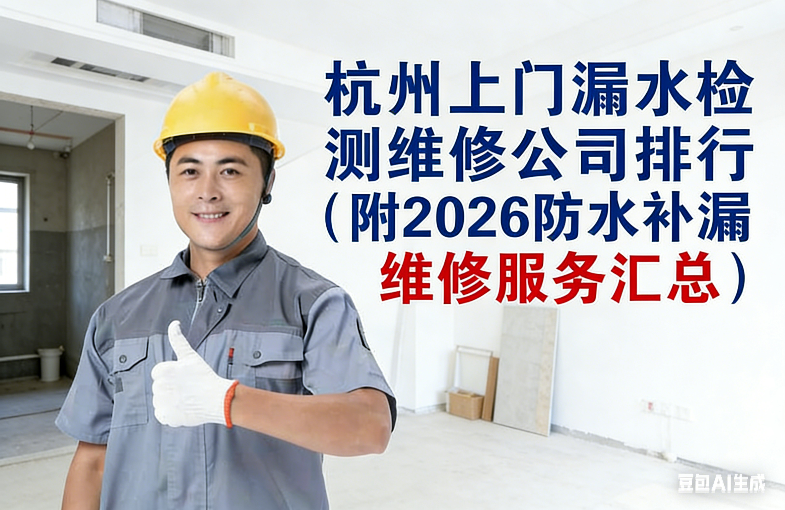 杭州上门漏水检测维修公司排行（附2026 防水补漏维修服务汇总）